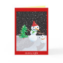 snowy night cards