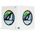 snowy orca circle design binders