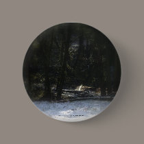 Snowy Oregon Forest 12 buttons