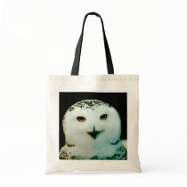 Snowy Owl Budget Canvas Tote bags by lizadeyphoto Snowy Owl Budget Canvas Tote bags