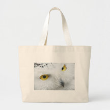 SNOWY OWL EYES BAG