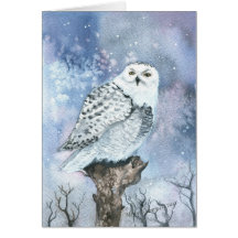 Snowy Owl Fine Art Greeting Card