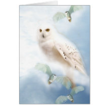 Snowy Owl Greeting Card