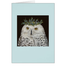 Snowy owl Mistress Quickly card