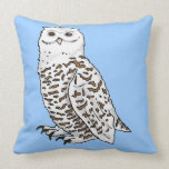 Snowy Owl Throw Pillow