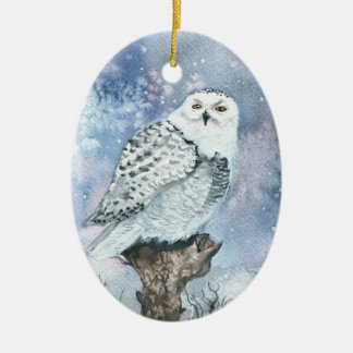 snowy owl wildlife art christmas tree ornaments snowy owl wildlife art christmas tree ornaments