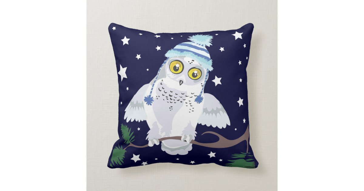 snow owl pillow pet