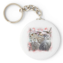 Snowy Owls Keychains