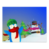 Snowy Pals Canvas Print