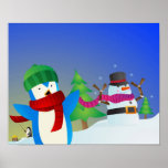 Snowy Pals Canvas Print