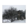 Snowy Parents' Yard Post Card
