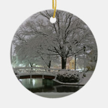 Snowy Park ornament