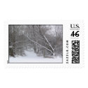 Snowy path postage by samm9259 Snowy path postage