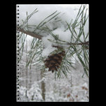 Snowy Pine Branch Notebook