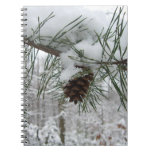Snowy Pine Branch Notebook
