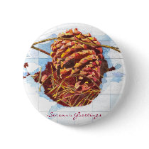 Snowy Pine Cone buttons