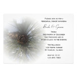 Snowy Pines Winter Wedding Rehearsal Dinner Invite