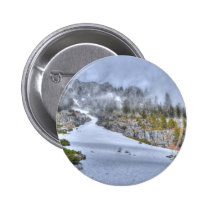 Snowy Road Pinback Buttons