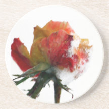 Snowy Rose Coaster