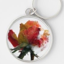 Snowy Rose Keychains