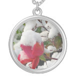 Snowy Rose Necklace