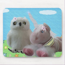 Snowy & Ruby Sparkle mousepads