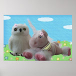 Snowy & Ruby Sparkle Poster