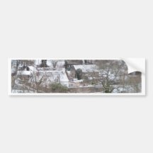 Snowy Scene Bumper Stickers
