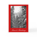 Snowy Season's Greetings Card by pulsDesign Snowy Season's Greetings Card