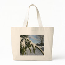Snowy Spruce Branch bags