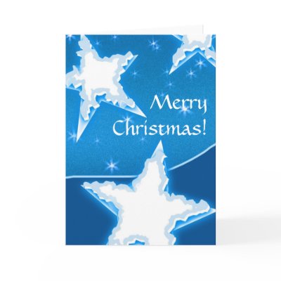 Snowy Stars - Christmas Card by wierka