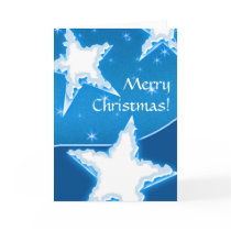 Snowy Stars - Christmas Card