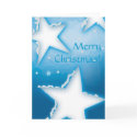 Snowy Stars - Christmas Card