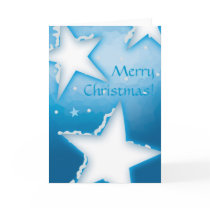 Snowy Stars - Christmas Card