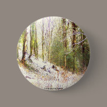 Snowy Sunlit Forest Glade #2 buttons