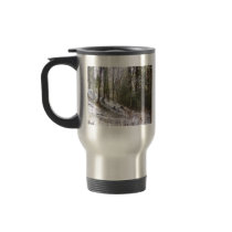 Snowy Sunlit Forest Glade Coffee Mug
