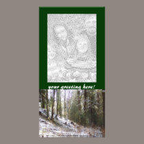 Snowy Sunlit Forest Glade photo cards