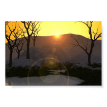 Snowy Sunset posters