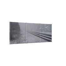 Snowy Train Tracks canvas prints