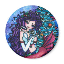 Snowy Treasures Christmas Magnet