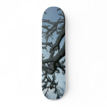 Snowy Tree Branch Custom Skateboard