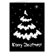 Snowy Tree Greeting Card