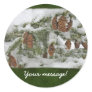 Snowy Tree with Pine Cone...