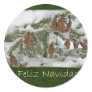 Snowy Tree with Pine Cone...