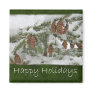 Snowy Tree with Pine Cone...
