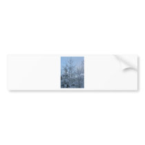 Snowy Trees bumper stickers