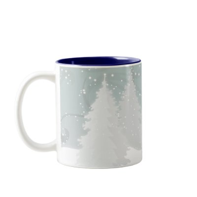 Snowy Trees Coffee Mugs by litabug