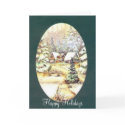 Snowy Village, Happy Holidays cards by lethanaylor24 Snowy Village, Happy Holidays cards