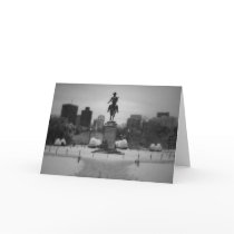 Snowy Washington Statue cards