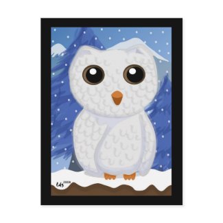 Snowy White Owl Postcard postcard